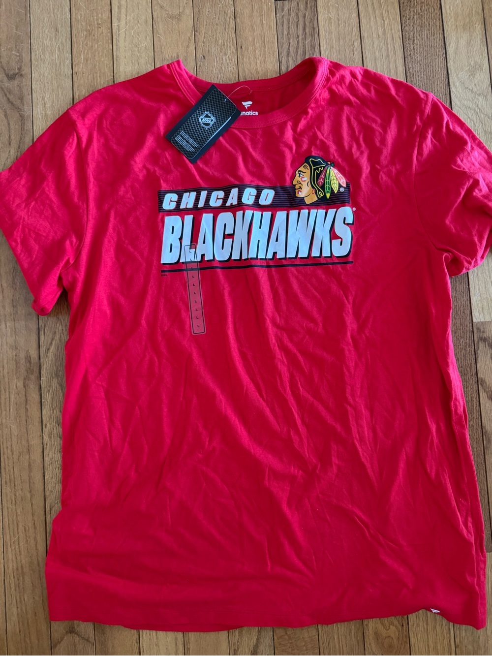 Fanatics Red Chicago Blackhawks Graphic Tee NWT